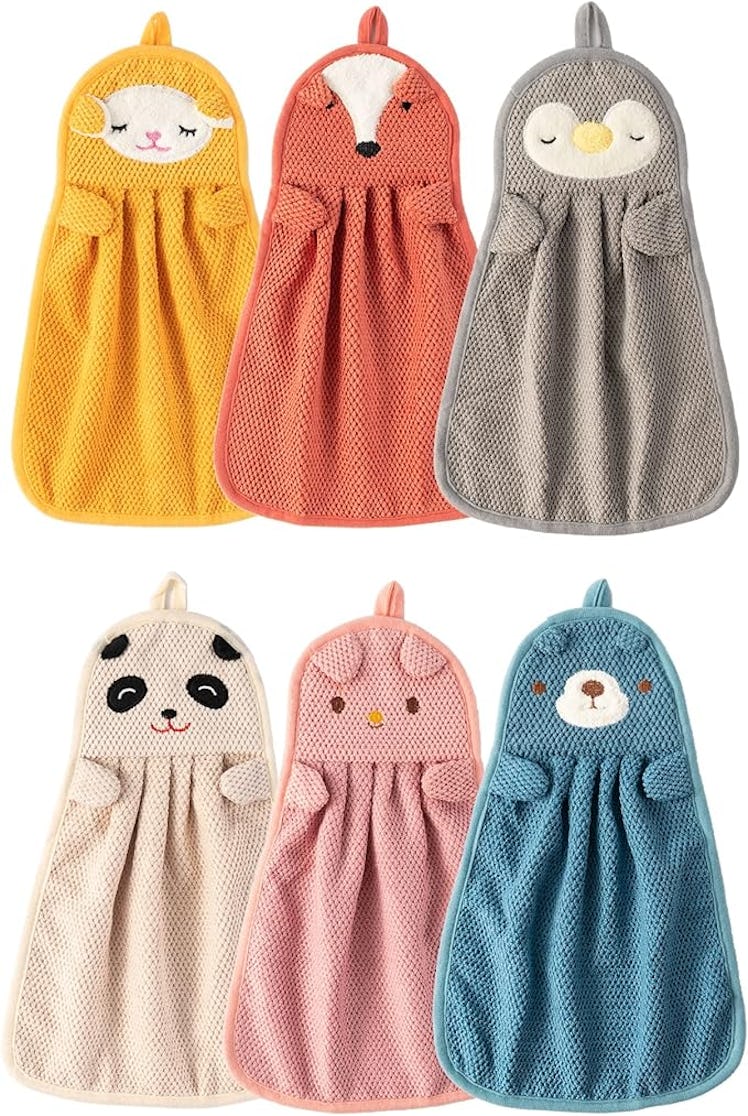 BATTILO Animal Hand Towels (6-Pack)