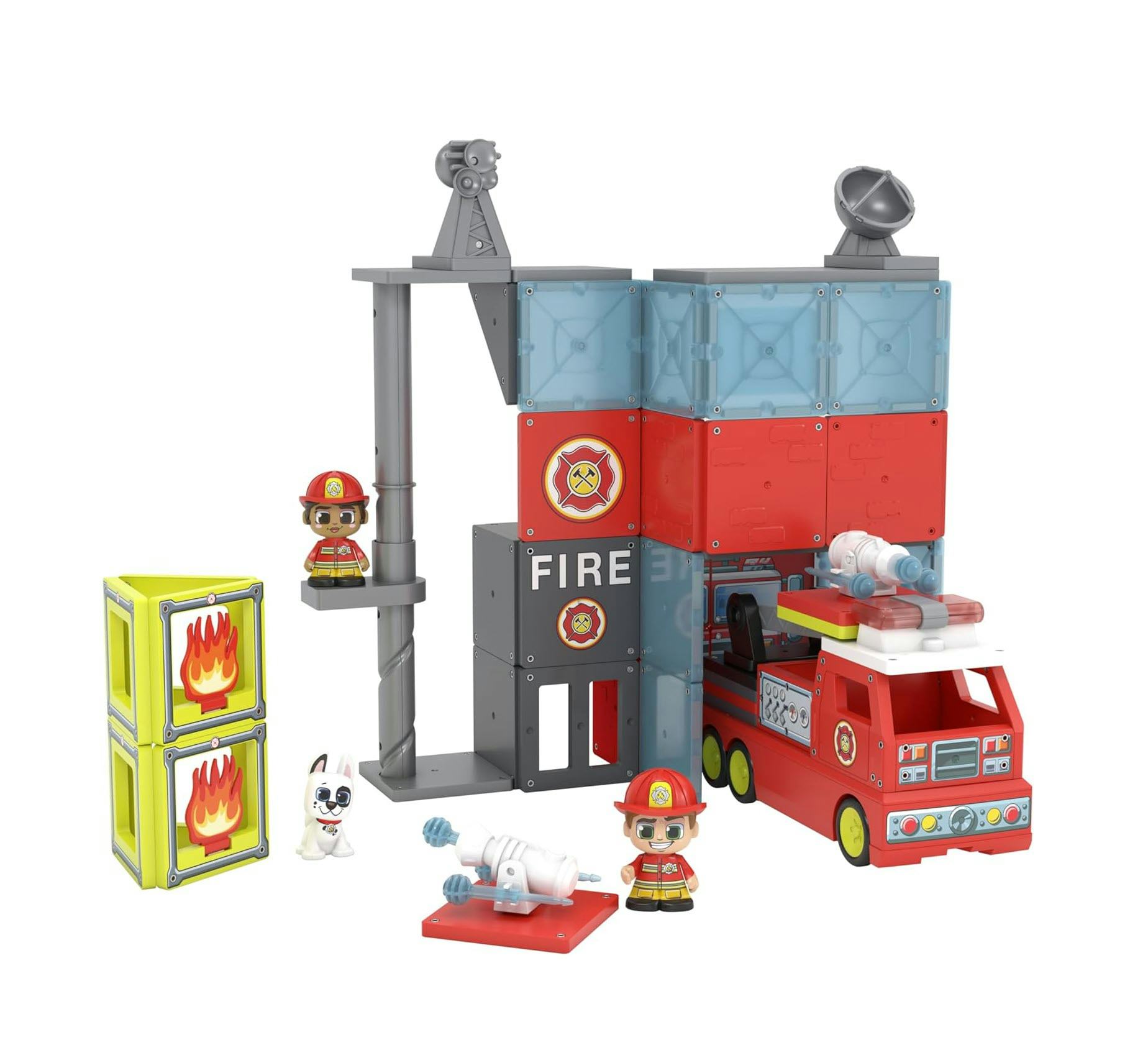 Tile Town Fire Station + Firetruck