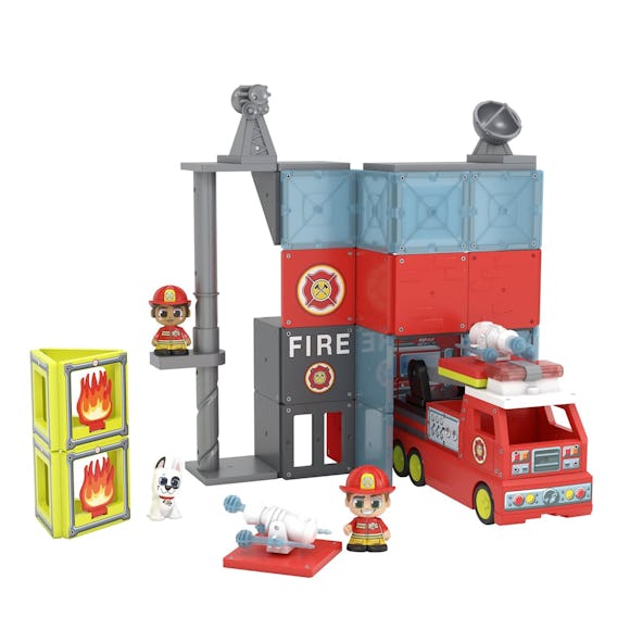 Tile Town Fire Station + Firetruck