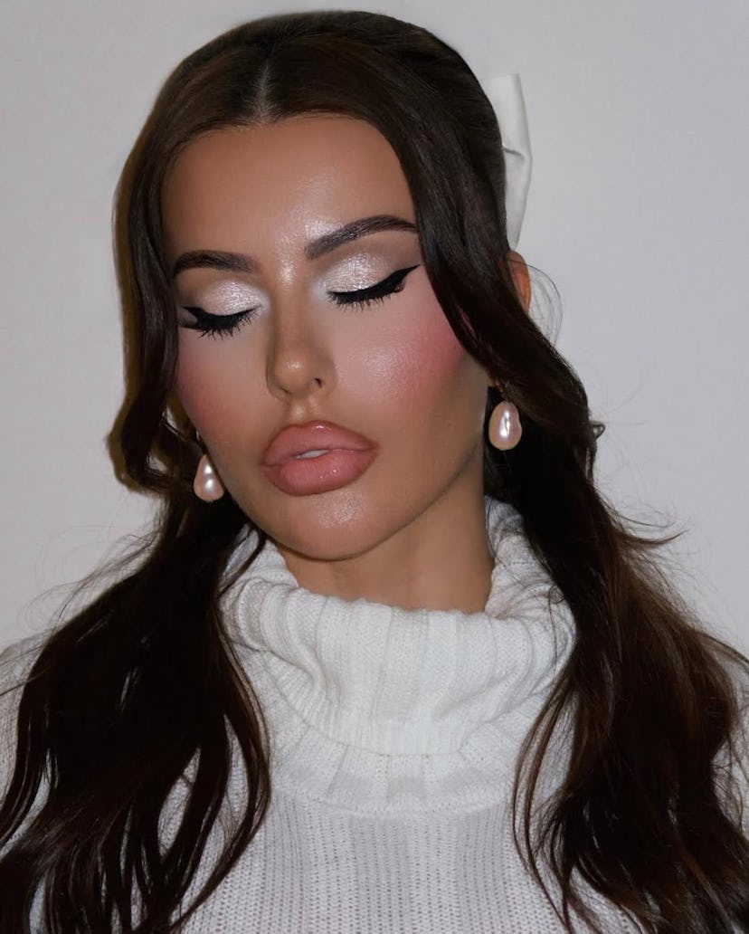 "Ice princess" makeup is trending for winter 2025.