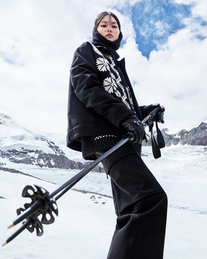 a look from moncler grenoble