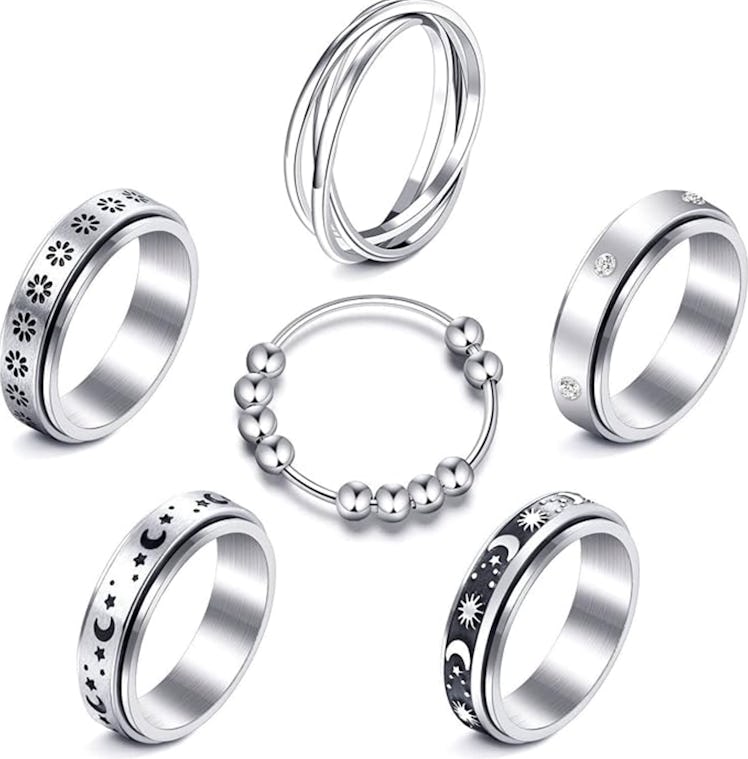 MUCAL Fidget Rings (8-Pack)