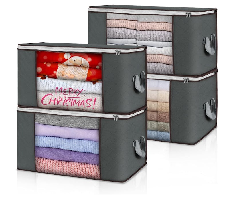 Budding Joy Foldable Storage Bins (4-Pack)