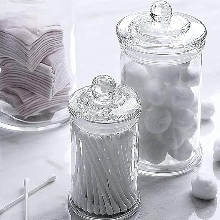 Whole Housewares Glass Apothecary Jars (Set of 3)