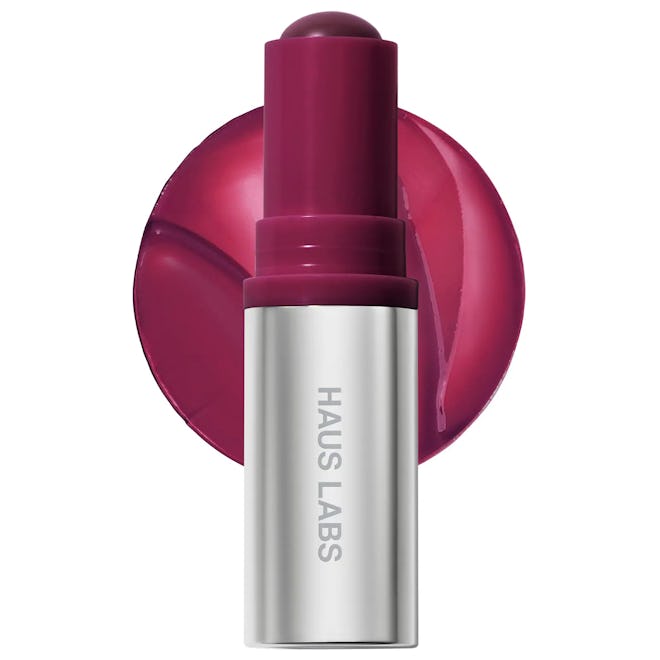 Haus Labs Color Fuse Glassy Lip + Cheek Blush Balm Stick in Glassy Acai