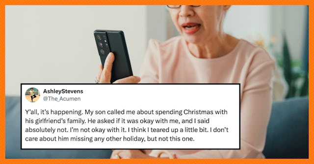 A mom explained why she isn't okay with her adult son spending Christmas with his girlfriend's famil...