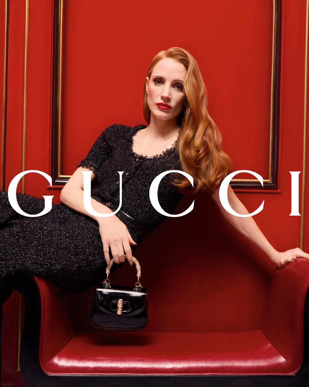 gucci holiday dress Poppy Field Fil Coup Silk Cape Dress
