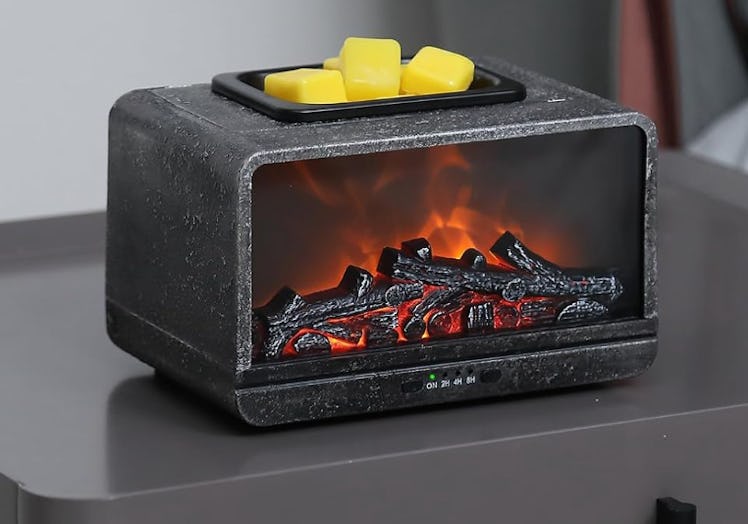 MeplLivs Faux Flame Fireplace & Electric Wax Melt Warmer