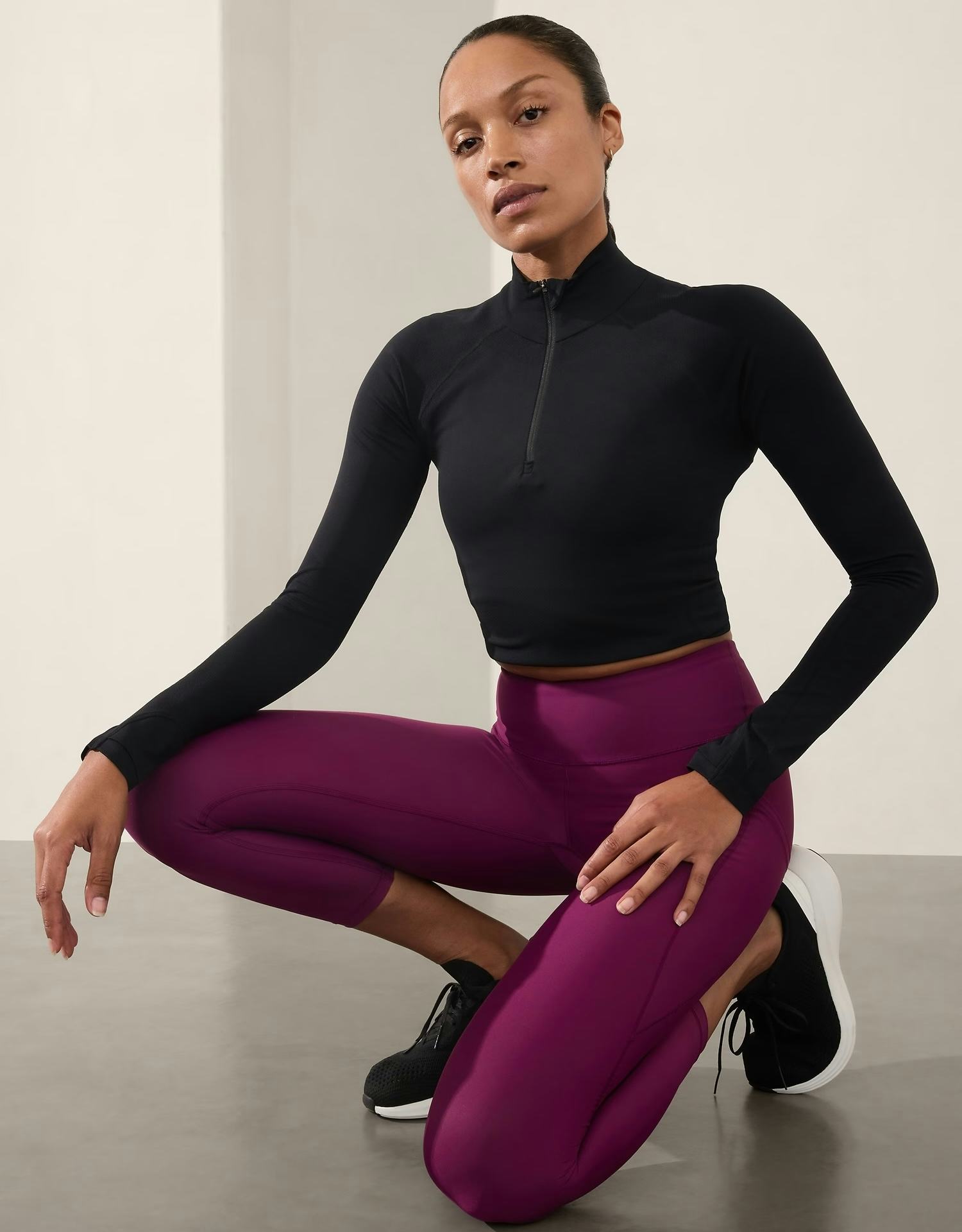 Athleta Interval Stash High Rise 7/8 Legging