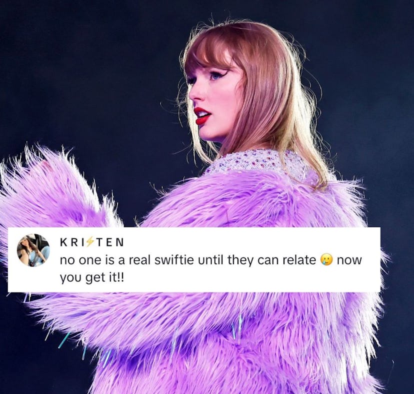 TikTok comment about a breakup turning someone into a Swiftie