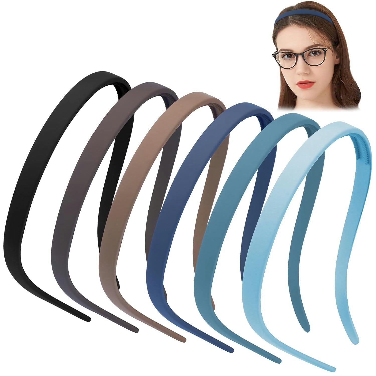 TOBATOBA Headbands for Glasses (6-Pack)