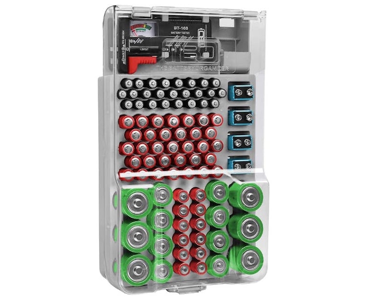 The Battery Organizer - Battery Organizer and Tester with Cover
