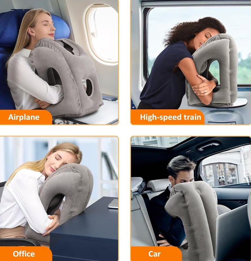 Sunany Inflatable Travel Neck Pillow