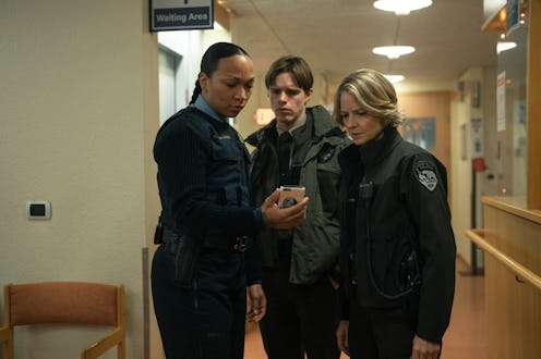 Kali Reis, Finn Bennett, and Jodie Foster. Photo via HBO