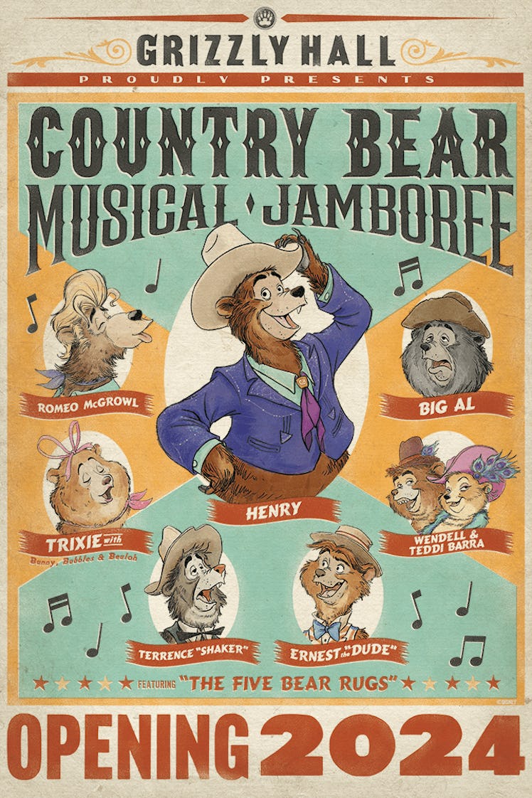 Walt Disney World is getting a new Country Bear Jamboree show in 2024. 