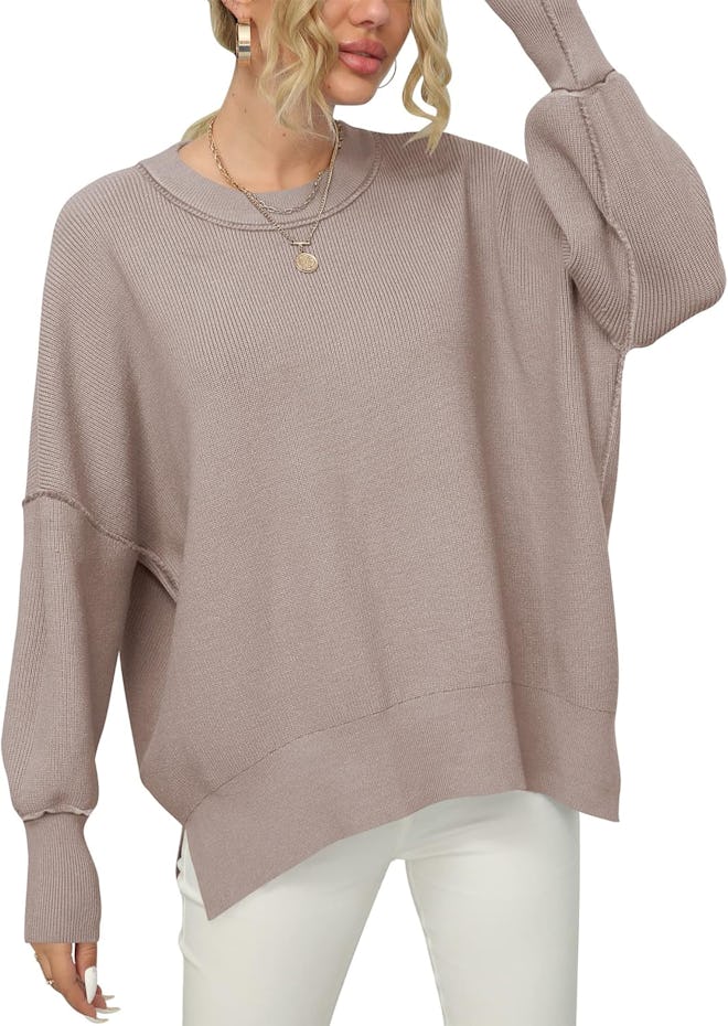 Anrabess Oversized Pullover Sweater