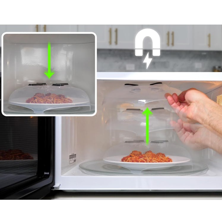 HOVER COVER Magnetic Microwave Cover for Food 