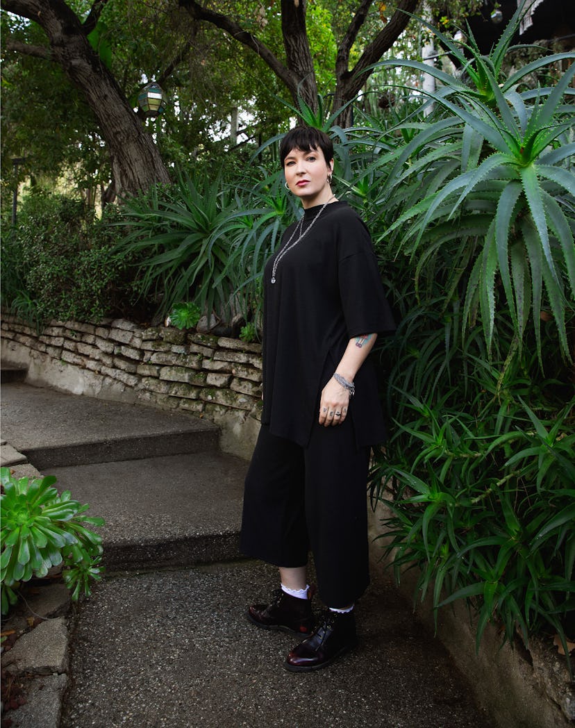 Diablo Cody (‘Lisa Frankenstein,’ ‘Jennifer’s Body’) poses next to succulents.