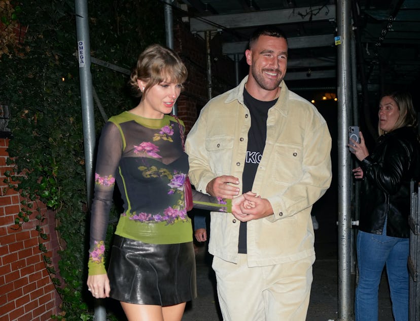 Taylor Swift and Travis Kelce.