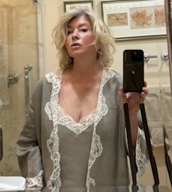 Martha Stewart mirror selfie