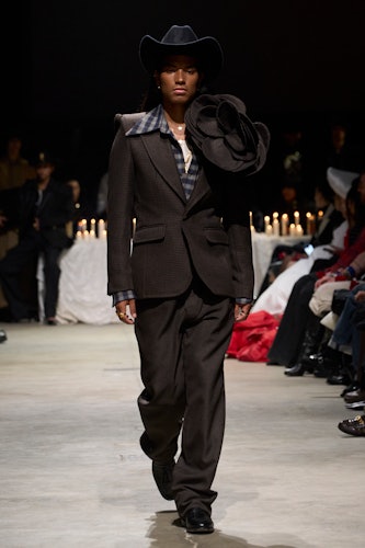 a look from willy chavarria fall 2024 nyfw show