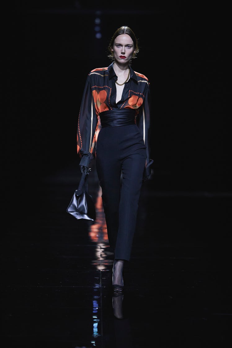 a look from khaite fall 2024 collection shown at new york fashion week