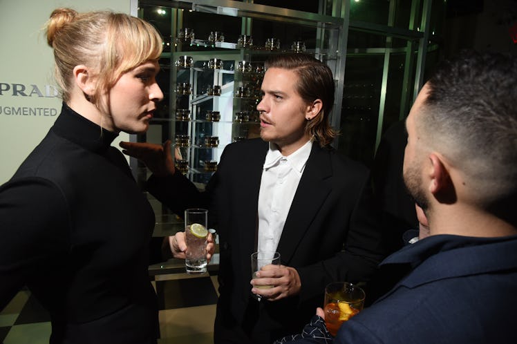 Dylan Sprouse at the Prada Beauty Party held on February 9, 2024 in New York, New York. 
