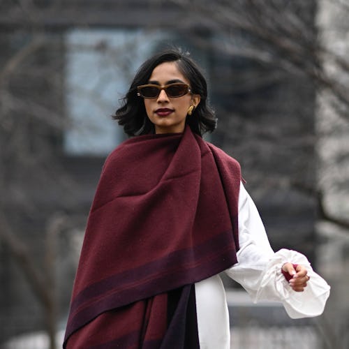 burgundy lipstick trend new york fashion week