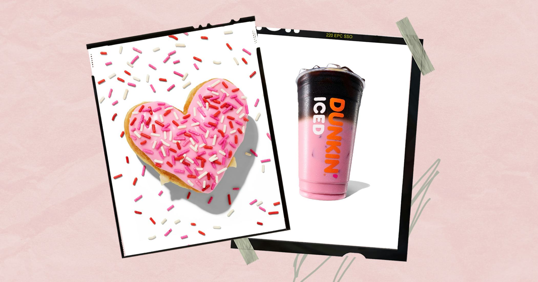Dunkin' Valentine's Day menu 2024.