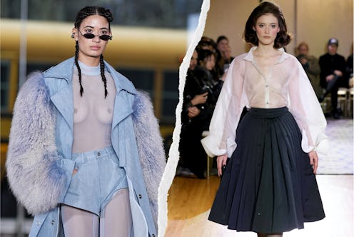 A model at Lapointe, a model at Christian Cowan.