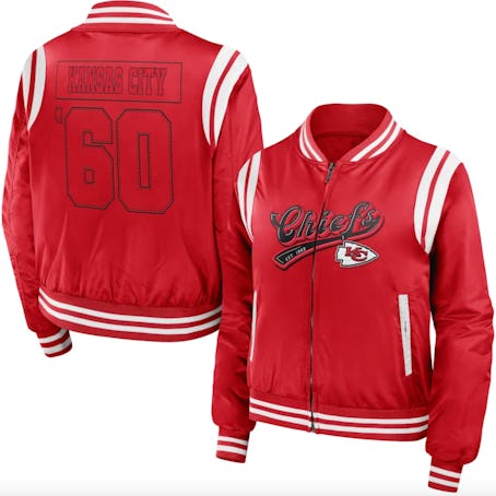 This Erin Andrews bomber jacket is the same one Taylor Swift wore to the 2024 Super Bowl. 