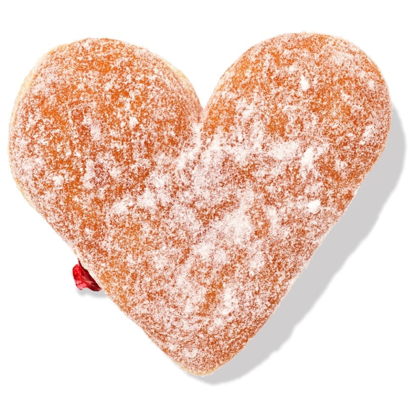 What to get at Dunkin' donuts on Valentine's Day.