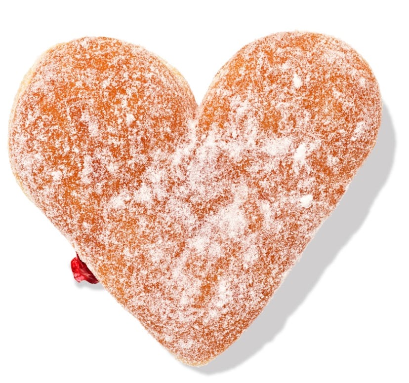 What to get at Dunkin' donuts on Valentine's Day.