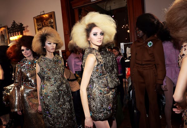 Diana Ross-inspired hair at 2024 Marc jacobs.