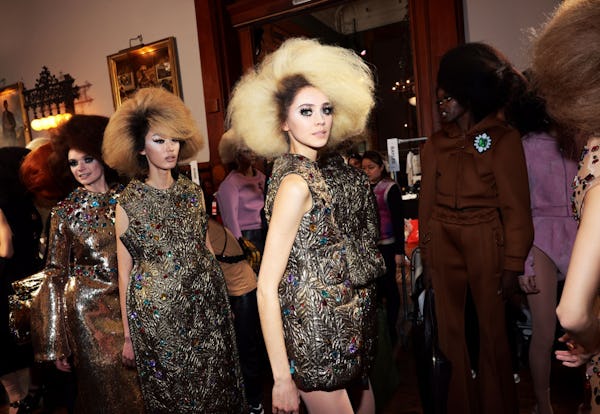 Diana Ross-inspired hair at 2024 Marc jacobs.