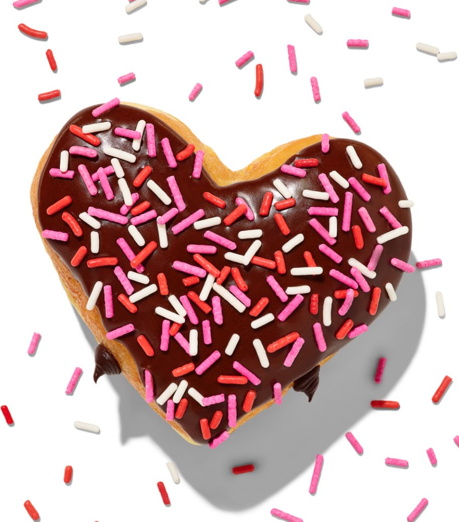 Valentine&rsquo;s Day donuts at Dunkin'.