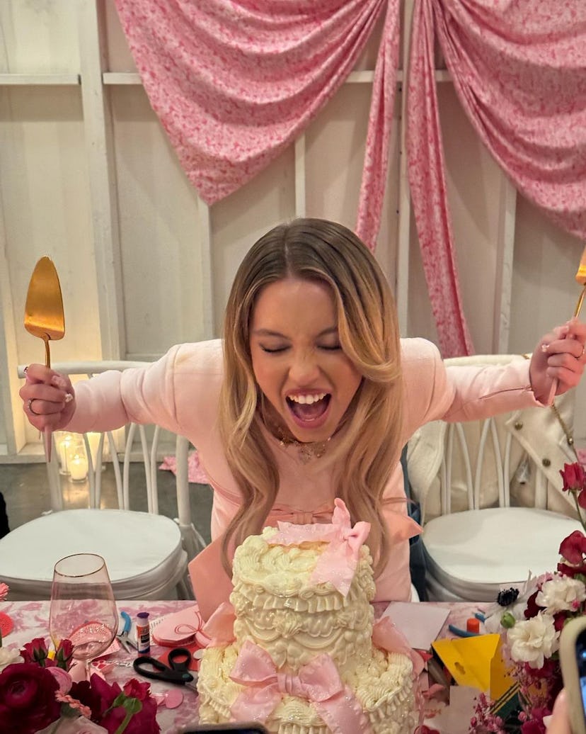 Sydney Sweeney celebrated Galentine’s Day.