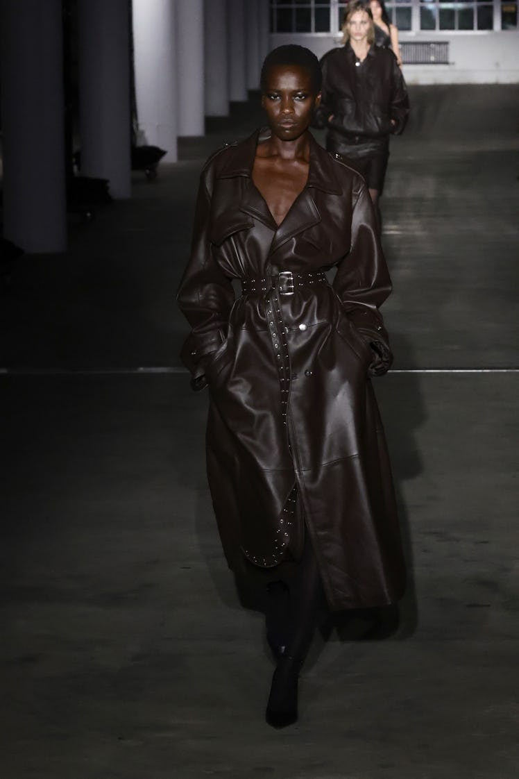 A model walks the runway at the Ludovic De Saint Sernin fashion show during New York Fashion Week: T...