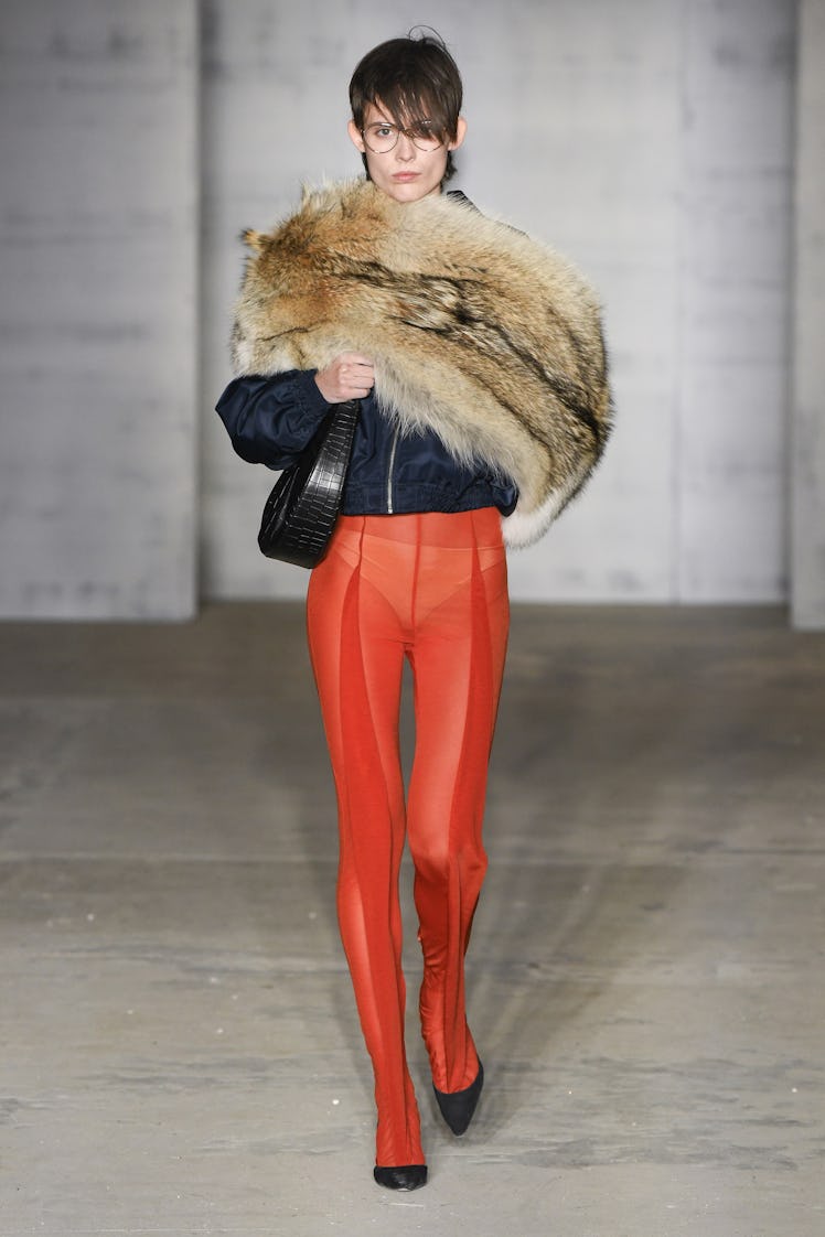 a look from puppets and puppets fall 2024 shown at new york fashion week