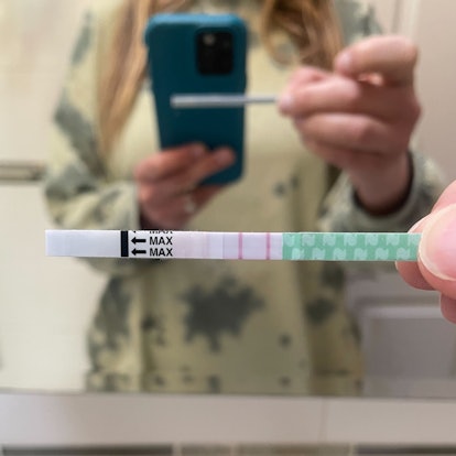 Natalist pregnancy test strips positive pregnancy test photo