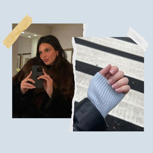 The $5 Lights Lacquer nail art stamper gives me the perfect micro French tips.