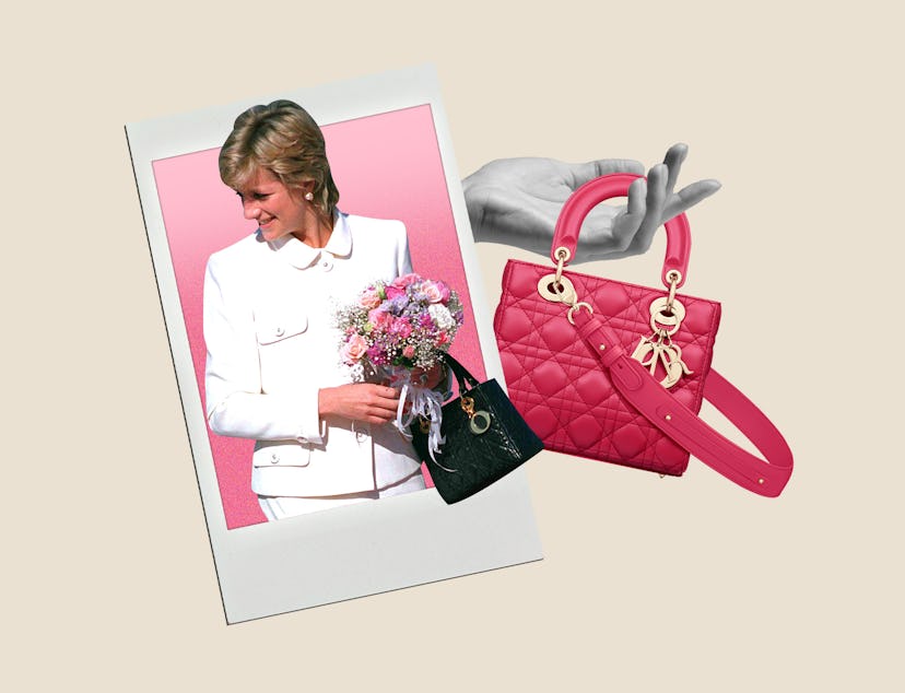 princess diana carrying the lady dior bag