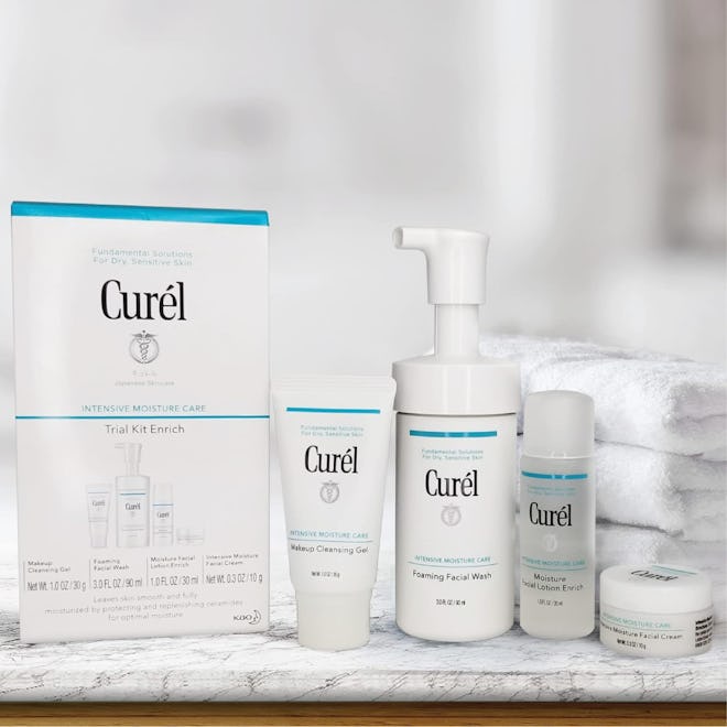 Curel Japanese Skin Care Travel Size Facial Cleanser Kit