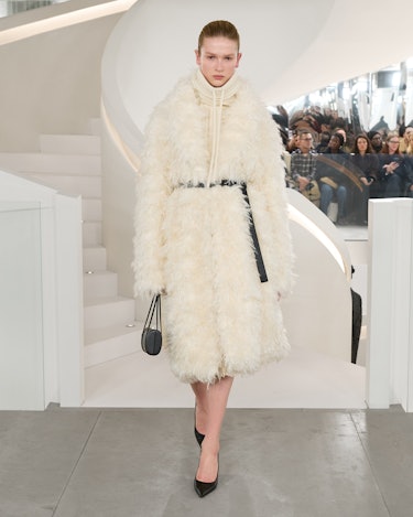 a look from michael kors fall 2024 shown at new york fashion week