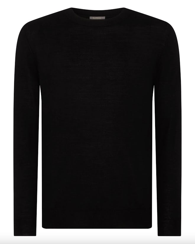 N. Peal Women's Covent Fine Guage Cashmere Round Neck Sweater