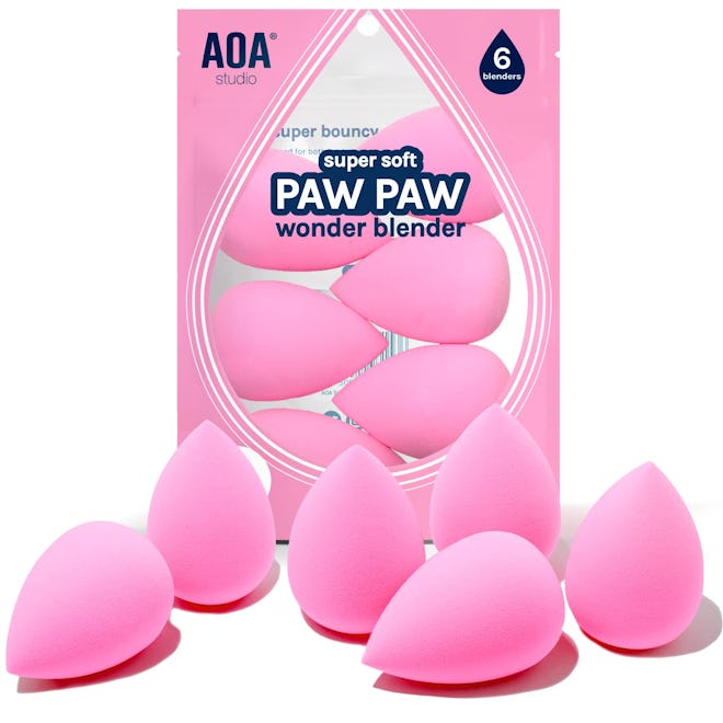 AOA Studio Paw Paw Makeup Sponges (6-Pack)