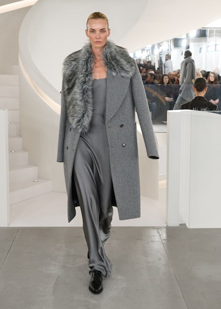 a look from michael kors fall 2024 shown at new york fashion week