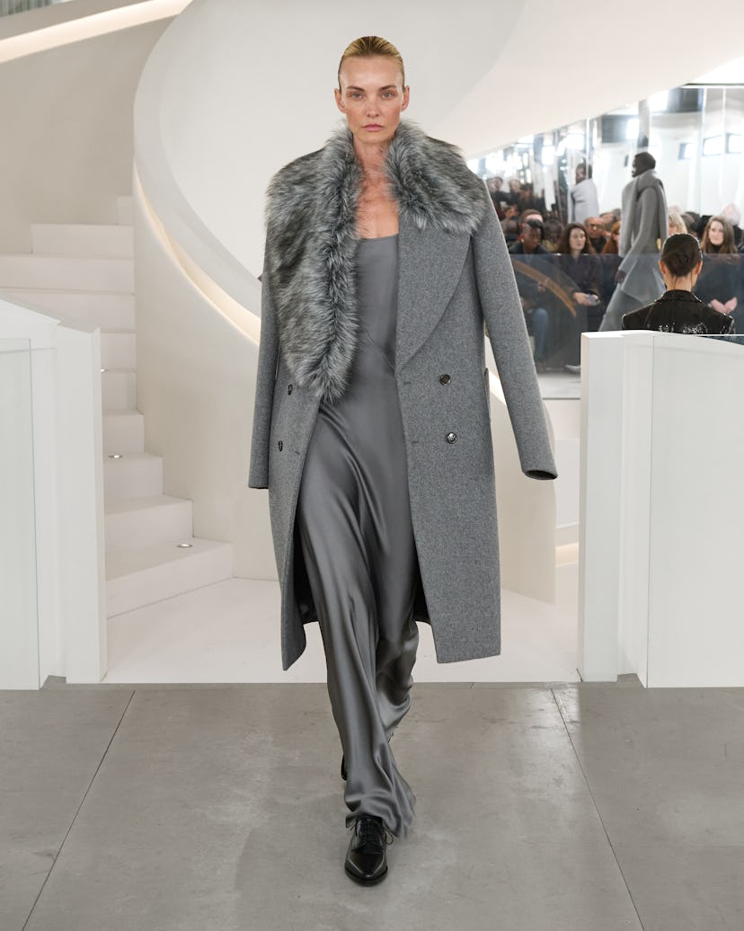 a look from michael kors fall 2024 shown at new york fashion week
