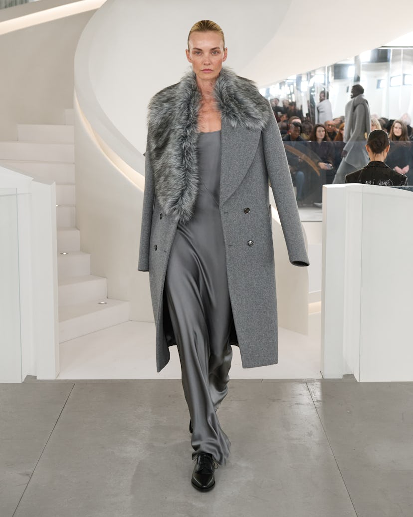 a look from michael kors fall 2024 shown at new york fashion week