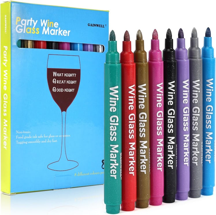 GAINWELL Wine Glass Markers (8-Pack)